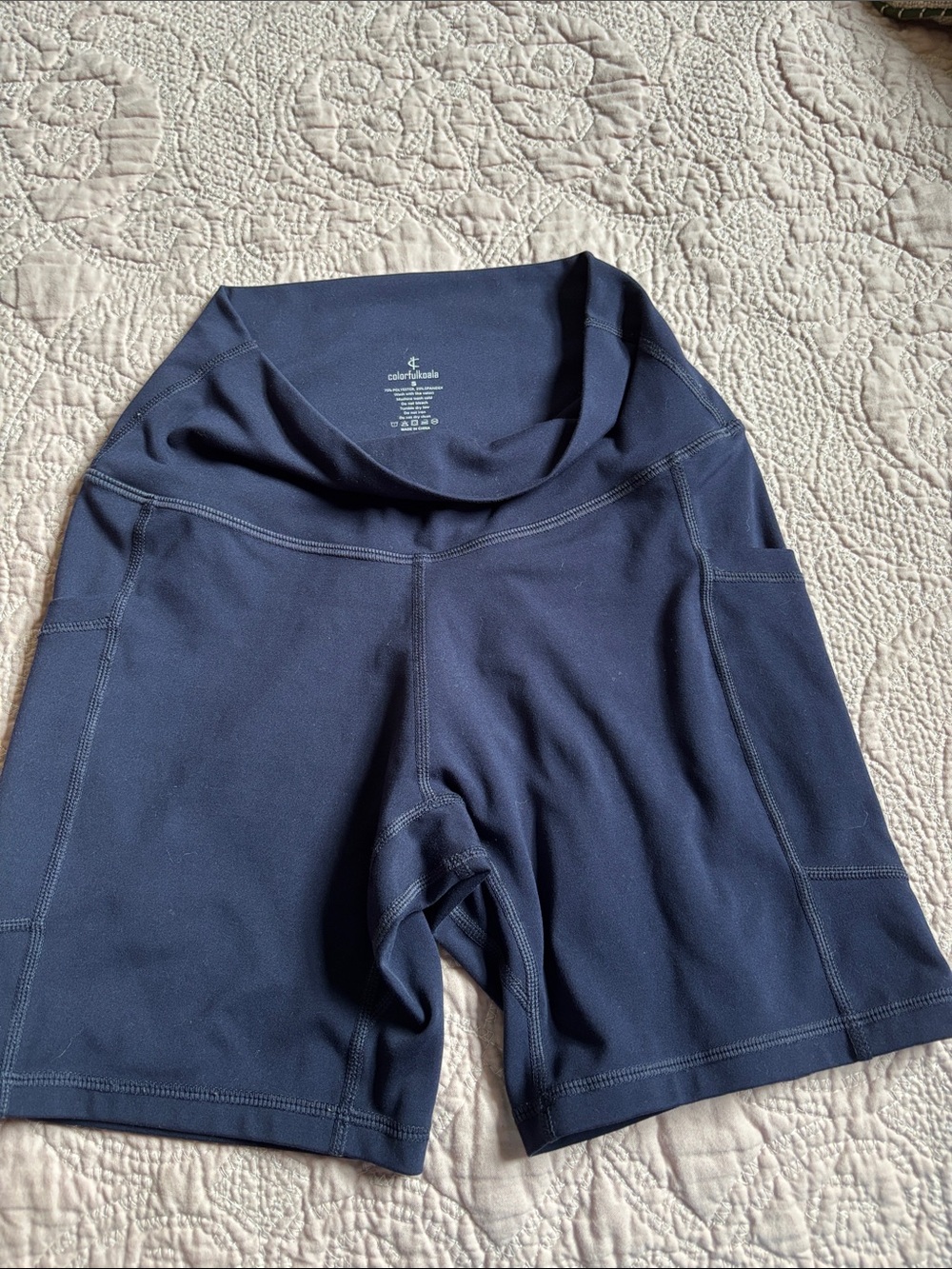Calia by Carrie Underwood Navy Bike Shorts